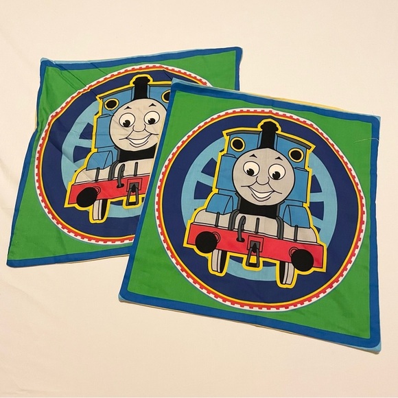 Thomas & Friends Pillowcases Homemade 16” x 15.5” Pillow Cases Lot of 2 - Picture 12 of 12